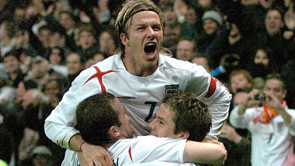 David-Beckham-celebrates-beating-Argentina-in-a-friendly