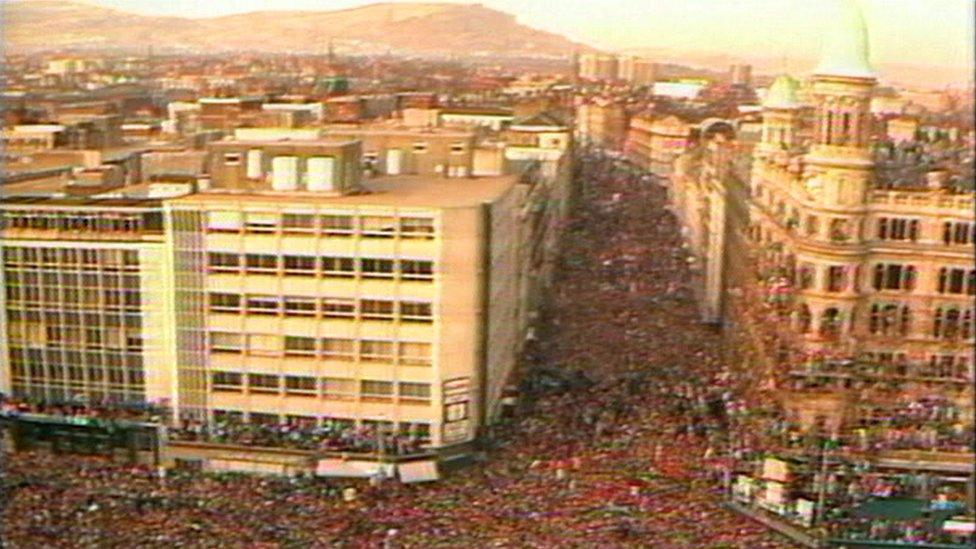 Loyalist protests in Belfast