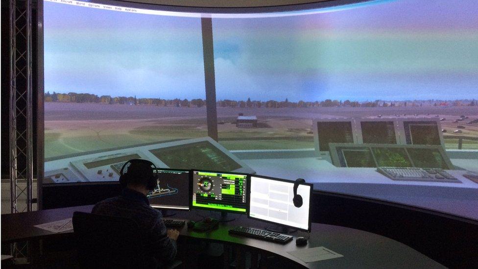 Virtual air traffic control tower