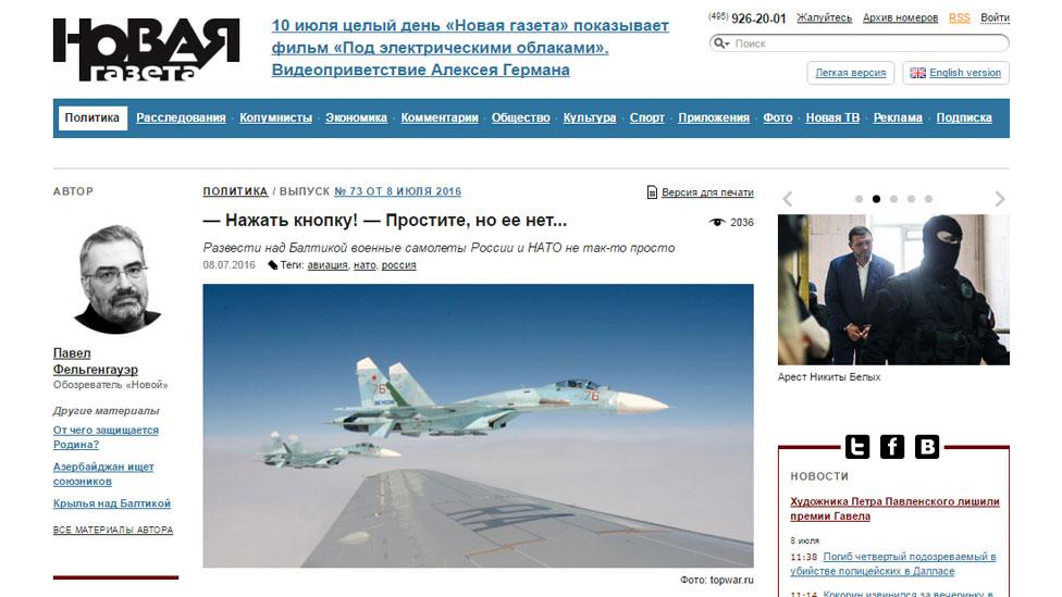 Novaya Gazeta article about Nato