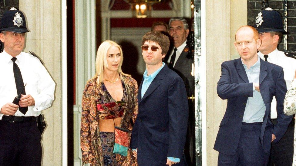 Noel Gallagher and Alan McGee