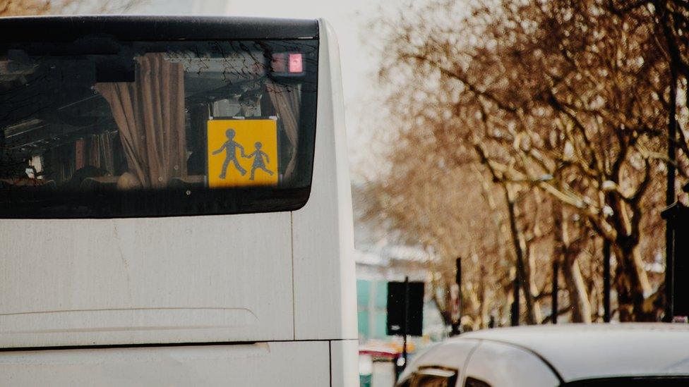 School bus sign