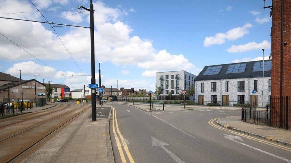 Central Retail Park artist's impression of new homes