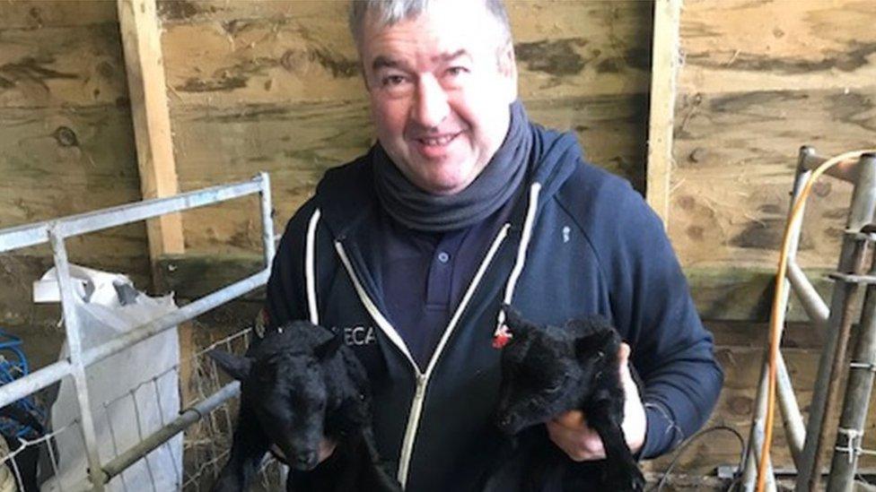 Freda and her sister with Pip Samuel