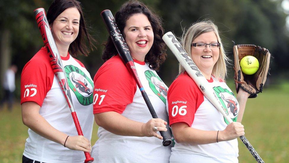 Sara Wheldon, Angharad Roche and Angharad Wyn Jones