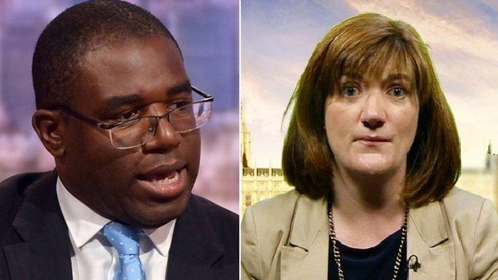 MP Lammy and MP Morgan