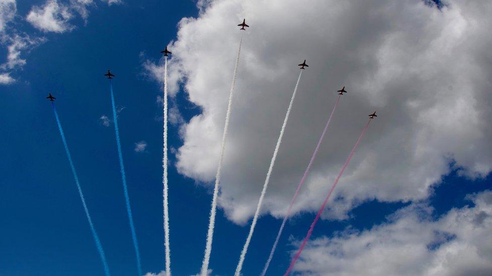 Red Arrows at RAF Cosford Air Show