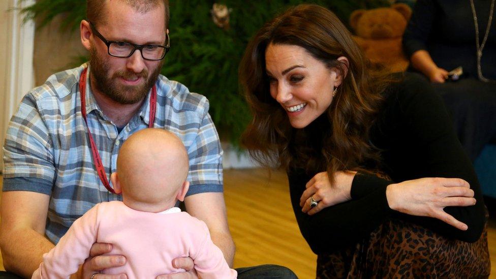 The Duchess of Cambridge leaves Caerau Children's Centre in Cardiff