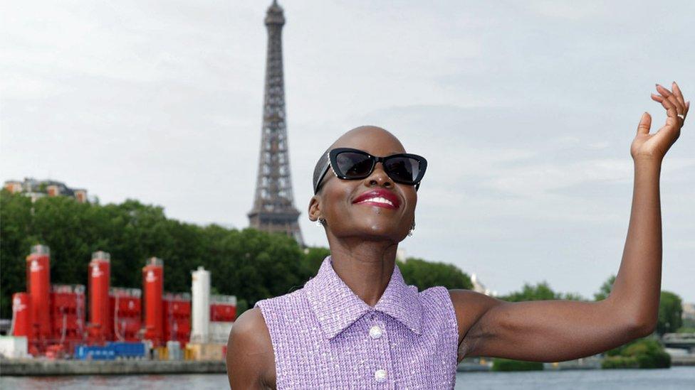 Lupita Nyong'o attends the Chanel Haute Couture Fall/Winter 2023/2024 show as part of Paris Fashion Week on July 04, 2023