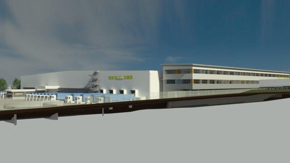 An artist's impression of the new warehouse