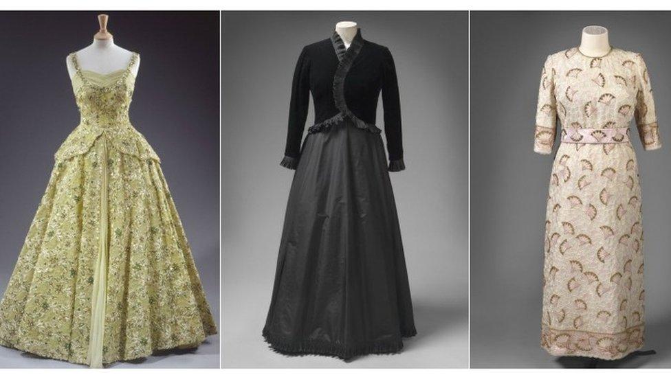 Edinburgh fashion exhibition marks Queen's 90th birthday - BBC News