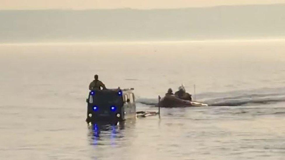 RNLI rescue walkers off coast of Wirral