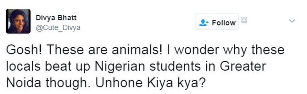 Gosh! These are animals! I wonder why these locals beat up Nigerian students in Greater Noida though. Unhone Kiya kya?