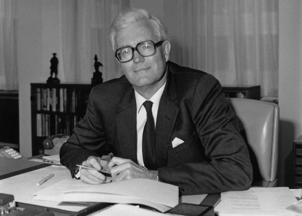 Douglas Hurd in 1985