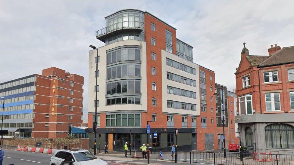 A street view of Islington Gates in 2020, before the scaffolding went up