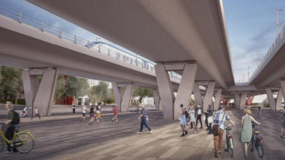 HS2 Digbeth superstructure CGI