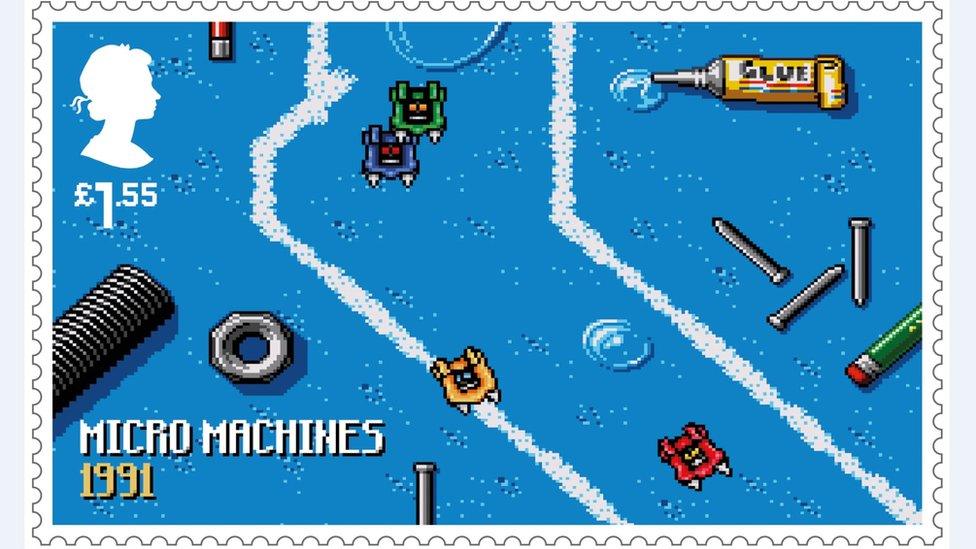 Micro Machines stamp