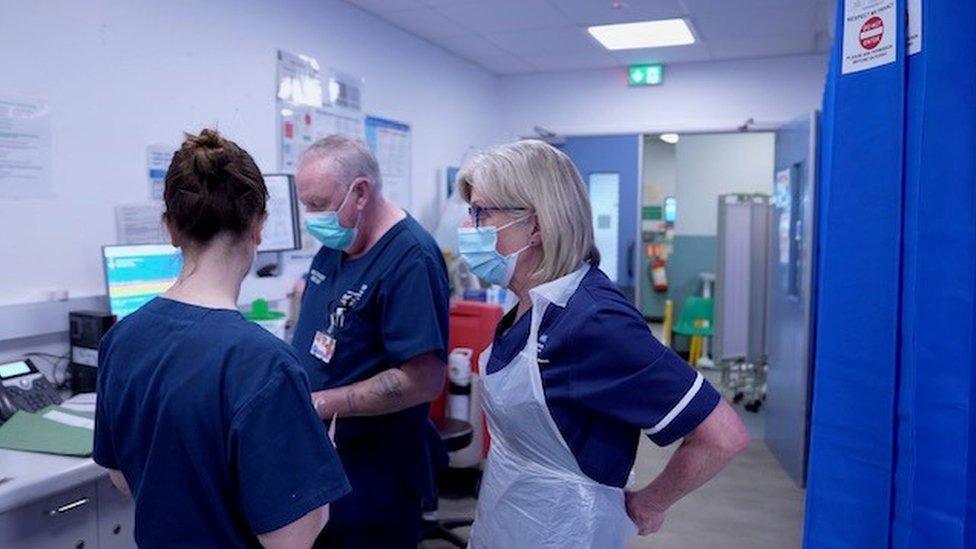 Ward scene at the Royal Bolton Hospital