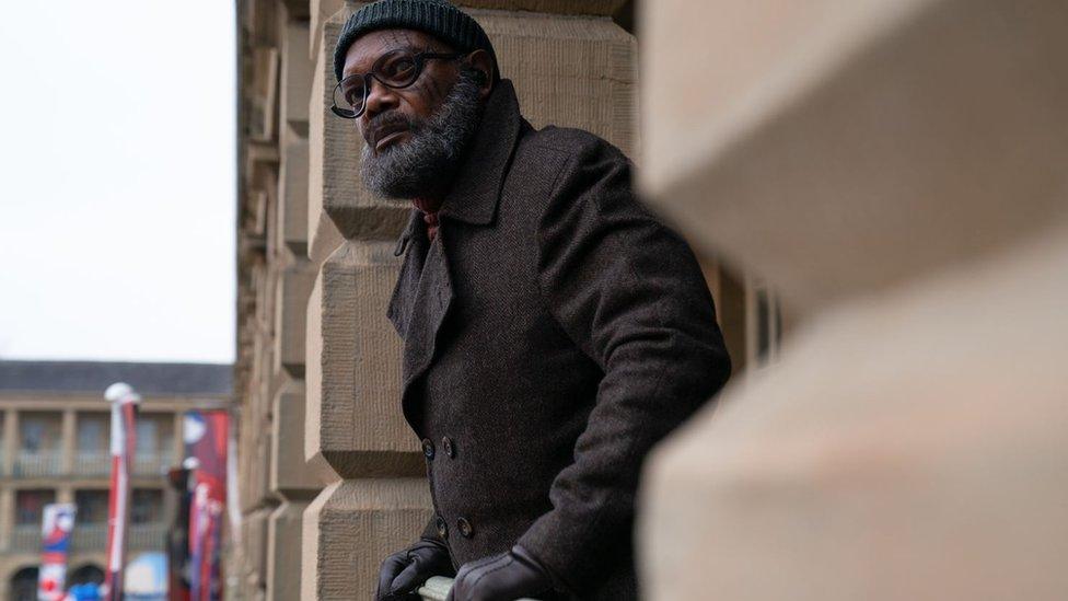 Samuel L Jackson at the Piece Hall