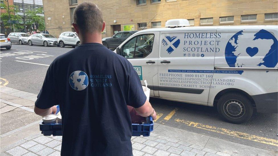 Homeless Project Scotland refrigerated van