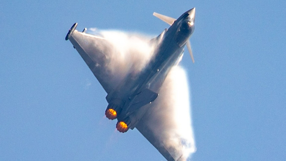 RAF Typhoon display at the festival