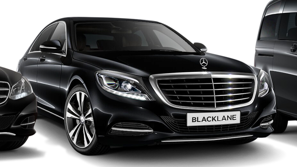 Black Mercedes car