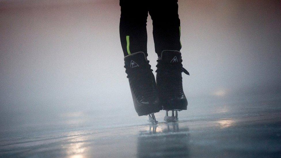 Ice skating shoes