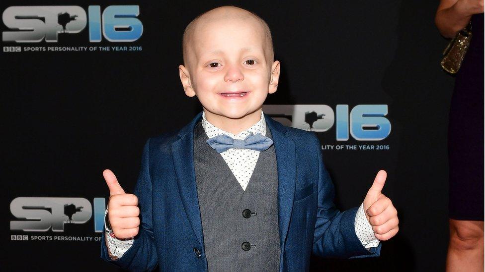 Bradley Lowery at BBC Sports Personality of the Year 2016