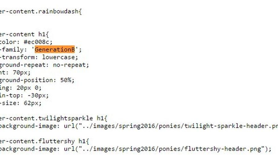 My Little Pony style sheet
