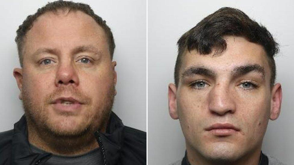 Mark Siddall (left) and Kian Carte were also jailed for the brutal attack on the teenagers in Doncaster