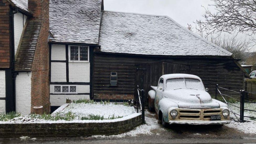 A Studebaker car in Shoreham, Kent