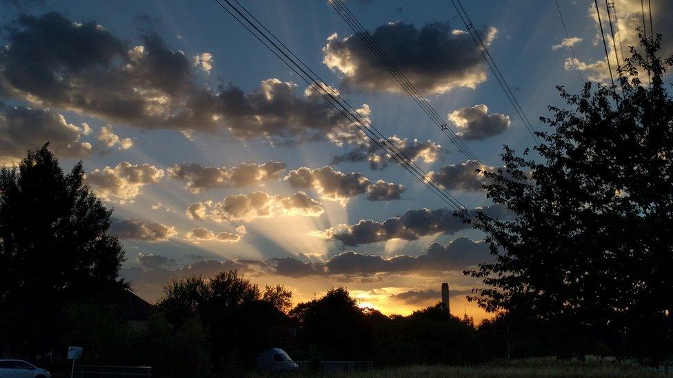 Sunset in Didcot