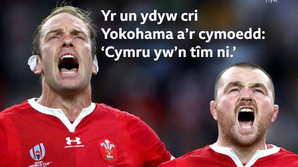 Alun Wyn Jones a Ken Owen