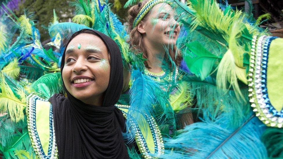 children's day parade at Notting Hill Carnival