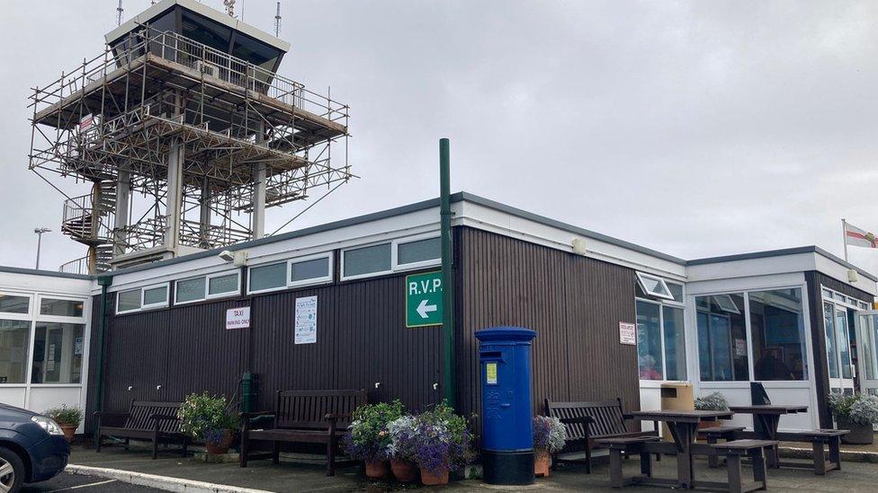 Alderney airport terminal