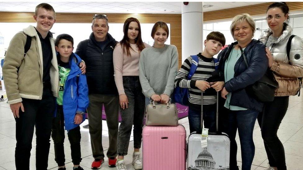 Dnipro Kids children make it to Glasgow Airport