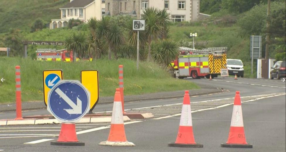 scene of crash at ludden outside Buncrana