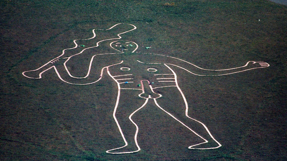 The Cerne Abbas monument.