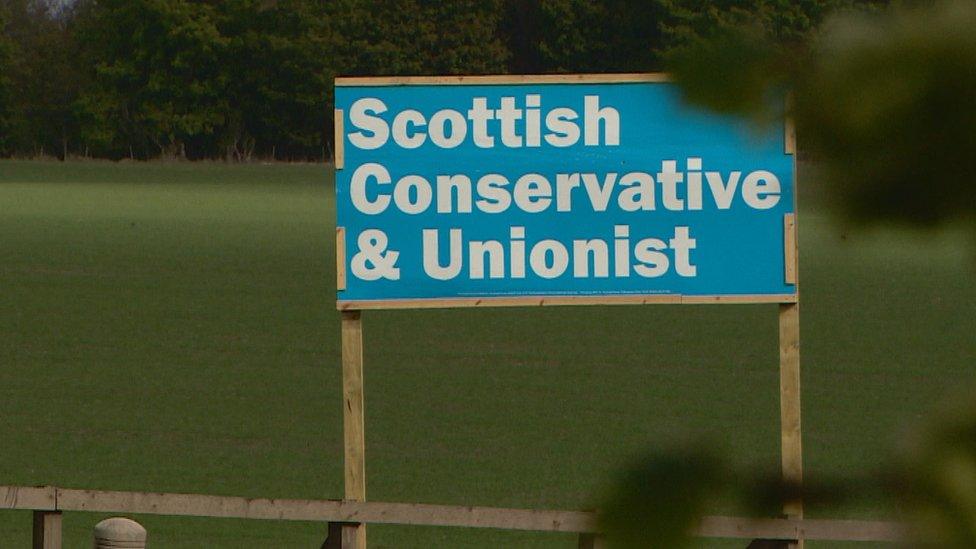 A poster for the Scottish Conservative & Unionist party