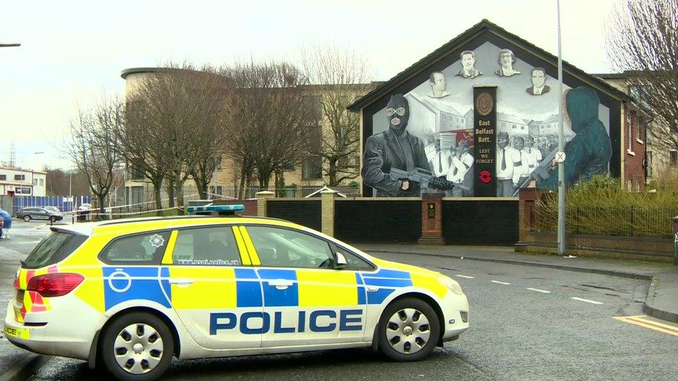 Scene of explosion attack in east Belfast