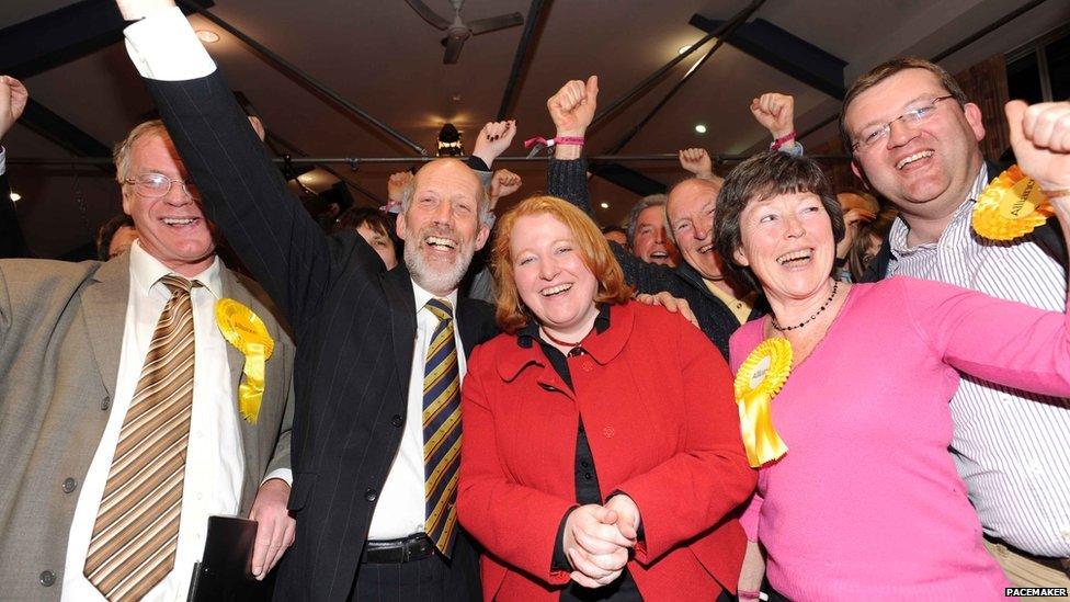 In 2010, Alliance celebrated after Naomi Long won the Westminster seat that the DUP's Peter Robinson had held for more than 30 years