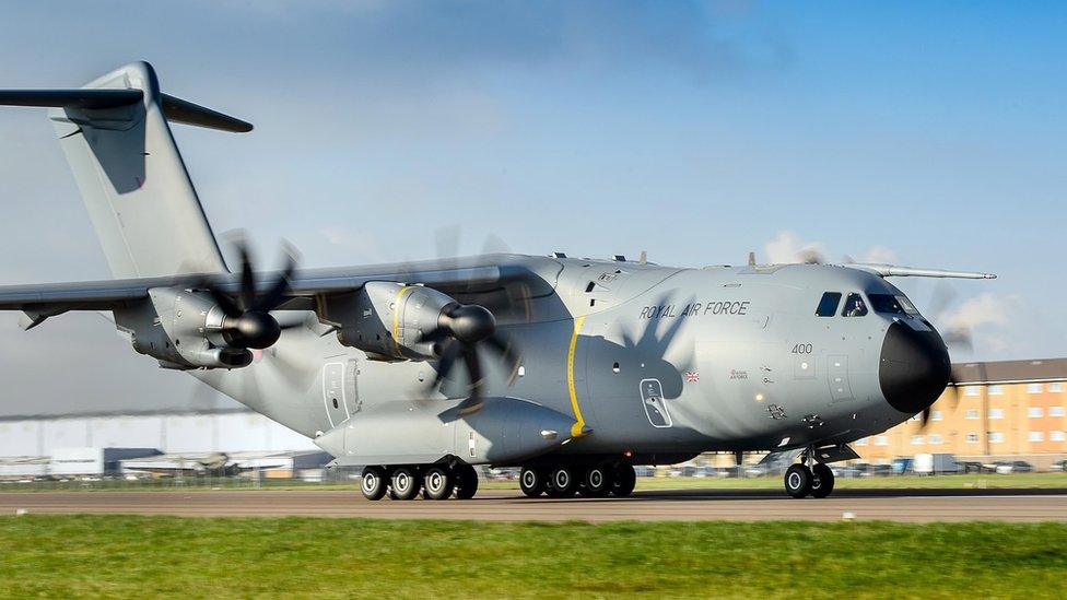 An A400M aircraft