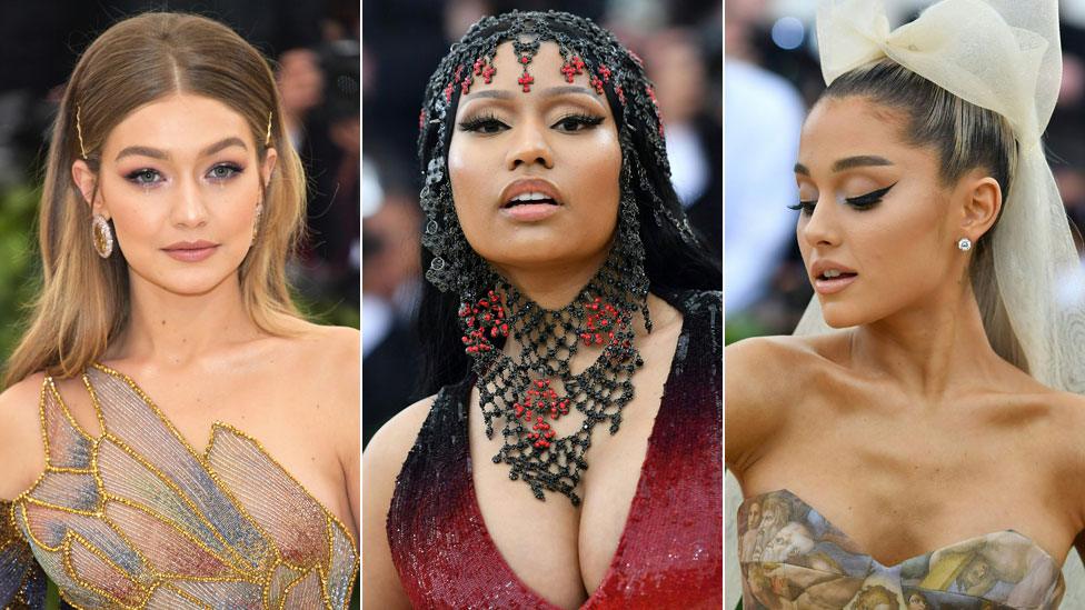 Gigi Hadid, Nicki Minaj and Ariana Grande