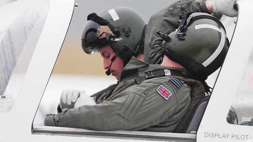 Prince William at RAF Cranwell in 2008