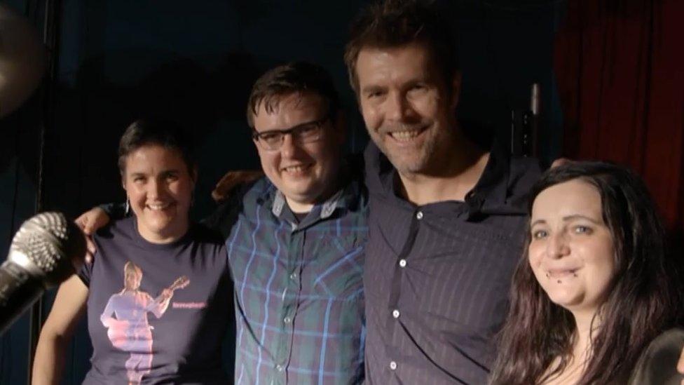 Rhod Gilbert, Jodie Williams, Mike Powell, Kate Hoad