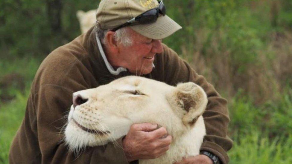 West Mathewson with Lion