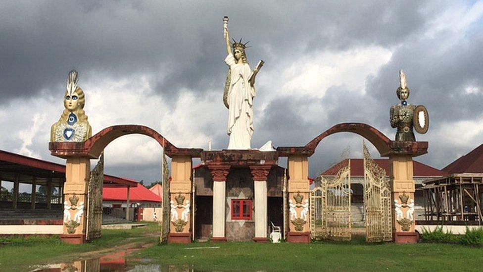 Palace grounds at Gbaramatu Kingdom, Nigeria