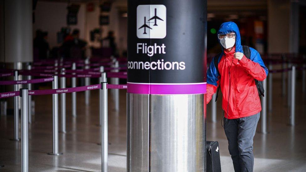 man at edinburgh airport