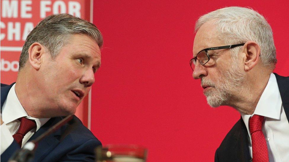 Sir Keir Starmer and Jeremy Corbyn