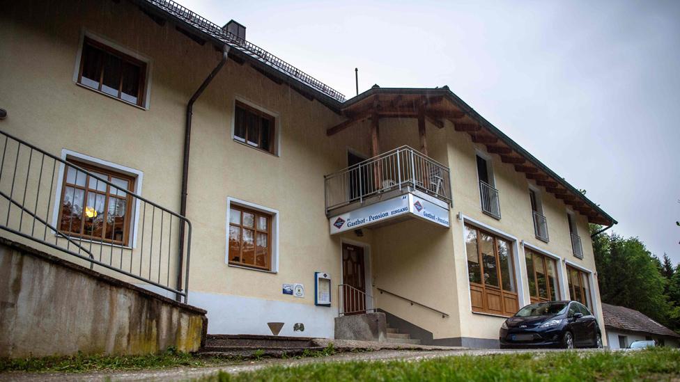 The hotel where the incident happened, on the banks of the river Ilz, 11 May 19